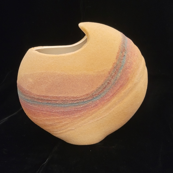 Vintage G. Trent Handmade New Mexico Pottery. 1970s. Rare unique design. - Picture 5 of 8